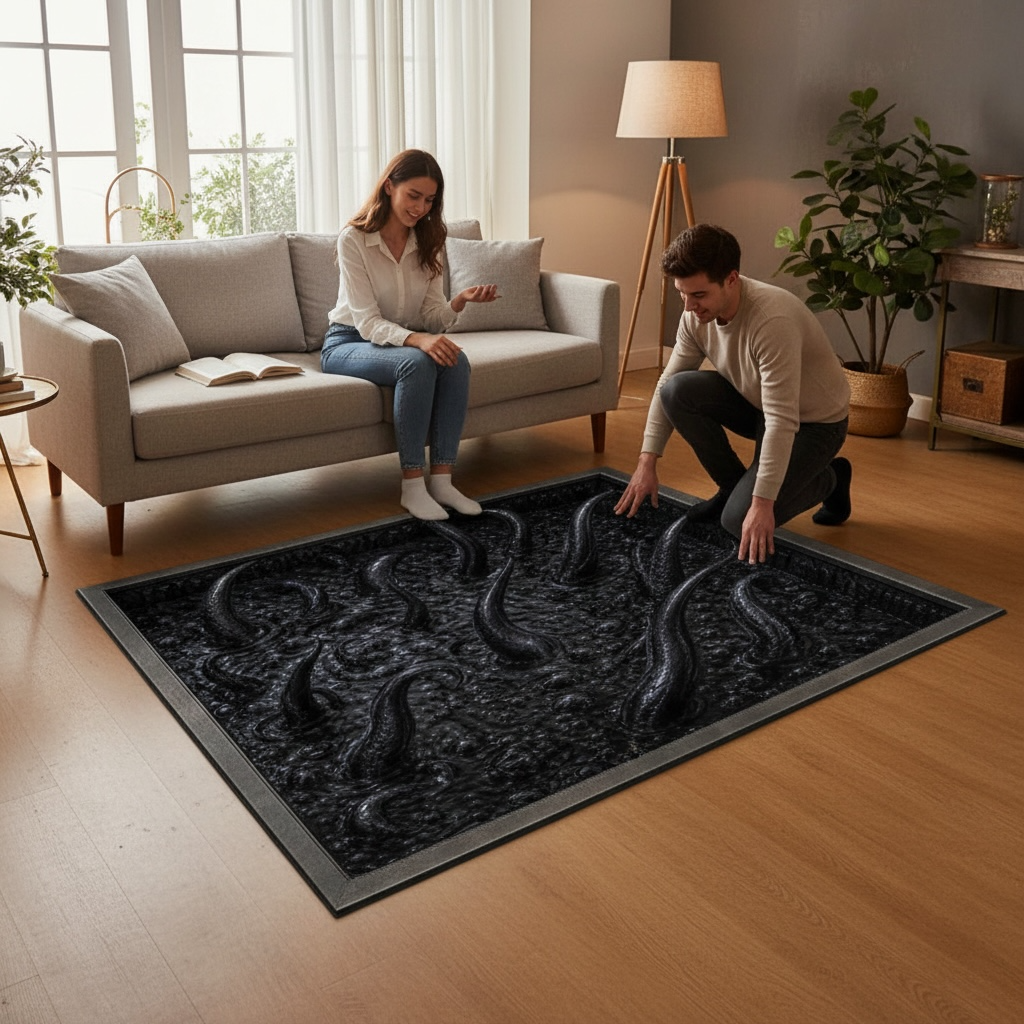 Halloween Horror Area Rug – Soft Non-Slip Crystal Velvet Carpet, Multiple Sizes & Patterns