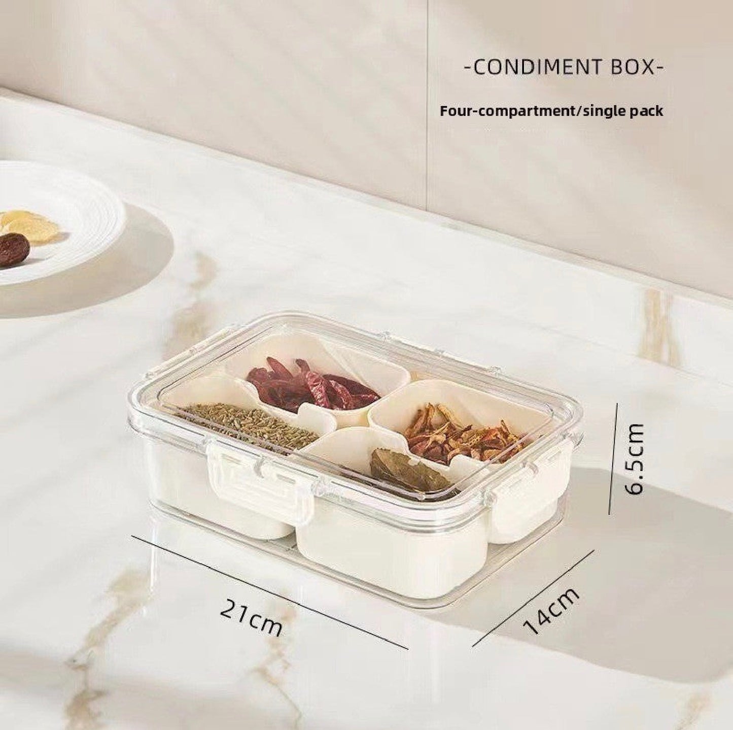 8-Grid Multi-Compartment Food Storage Container | BPA-Free Organizer