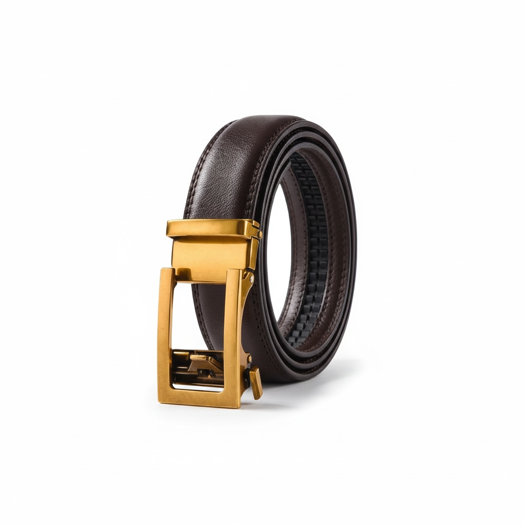 Unisex Automatic Buckle Leather Belt – Classic Business & Casual