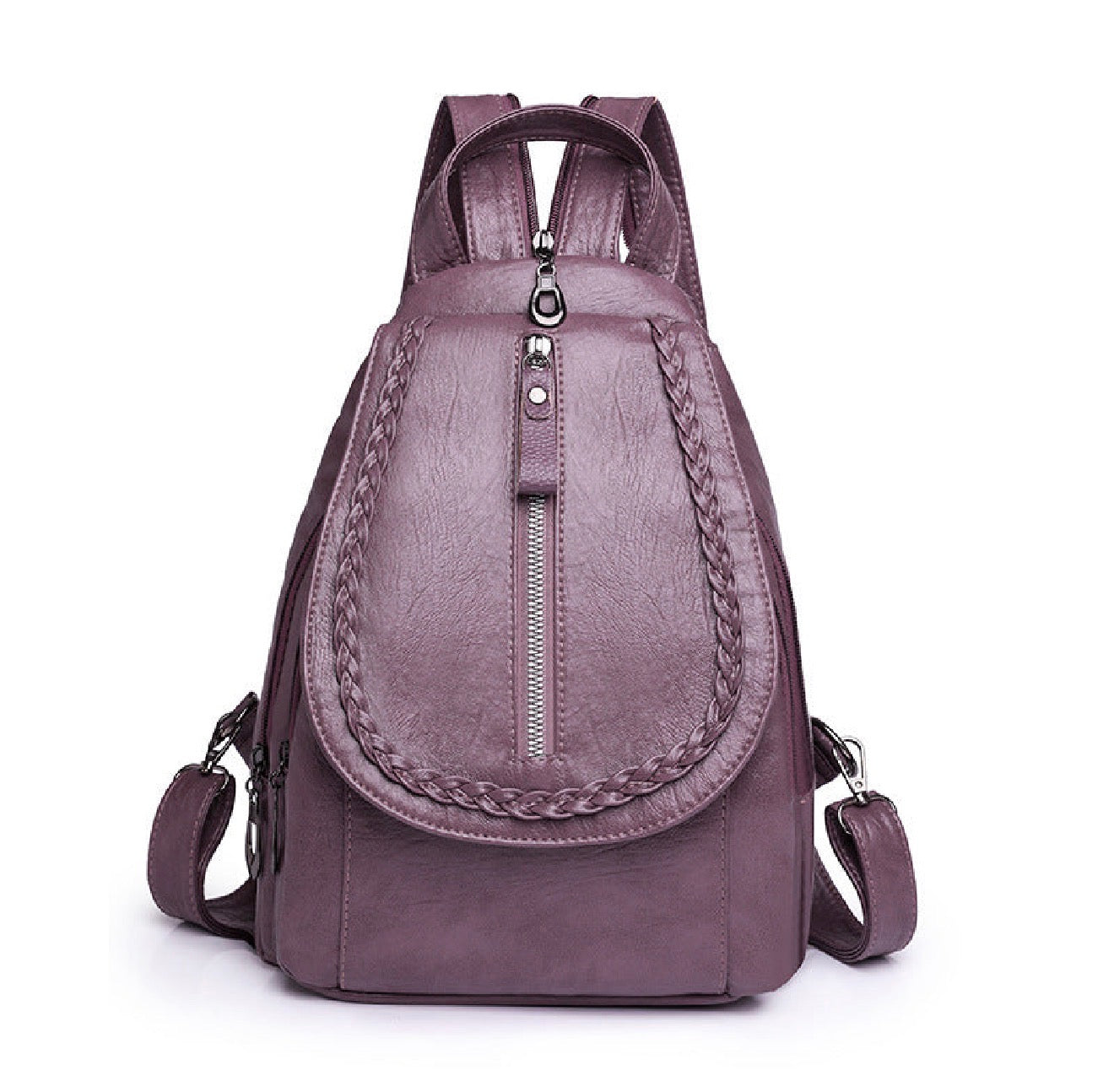 Retro Waterproof Backpack – Vintage Light Luxury Bag