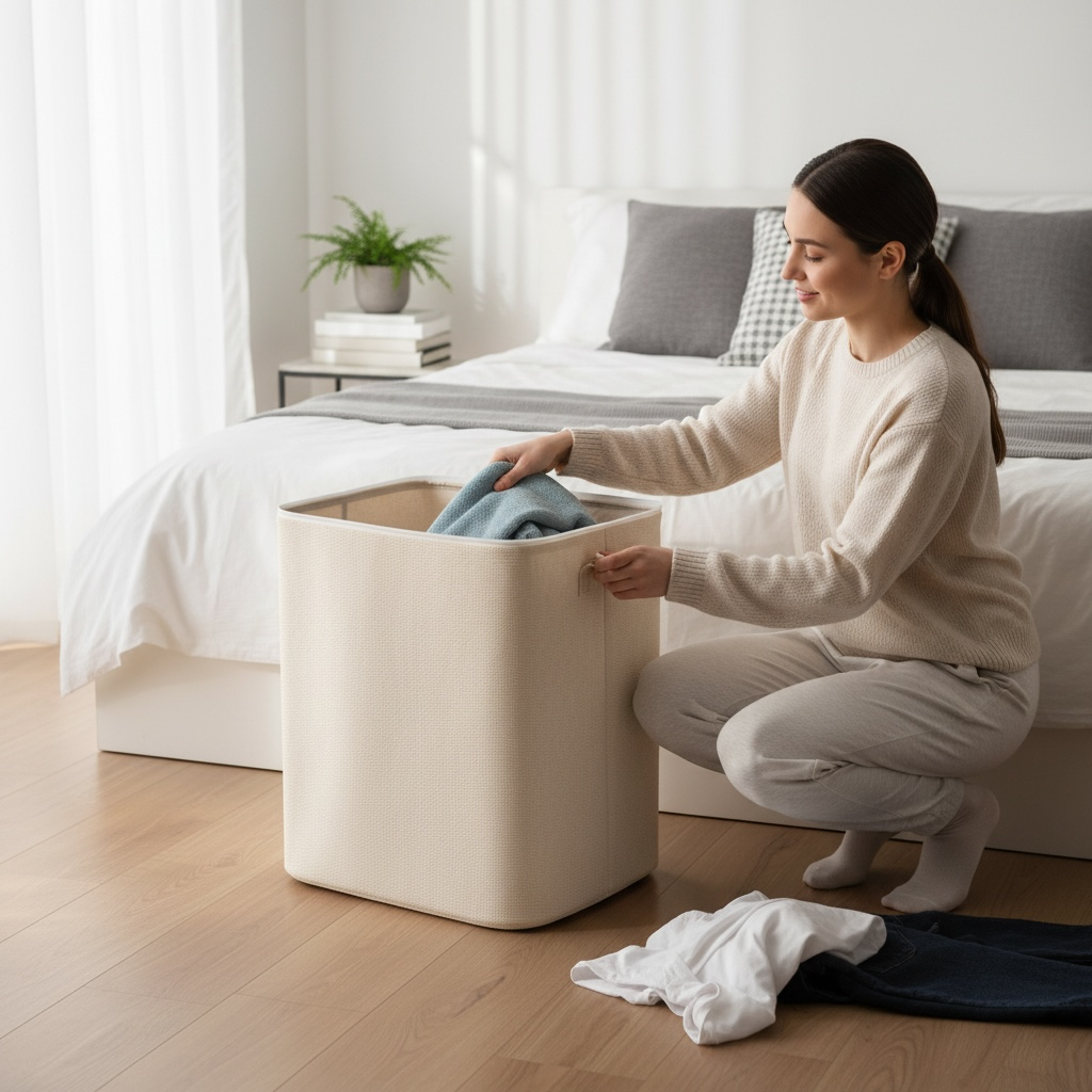Linen Storage Bag – Foldable, Clothes, Quilt & Bedroom Organizer