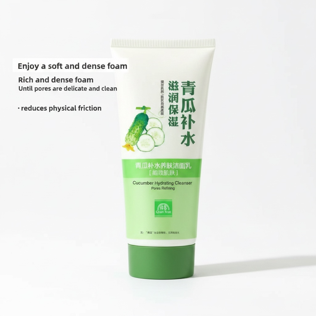 Cucumber Facial Cleanser – Hydrating, Non-Foaming Face Wash for All Skin Types