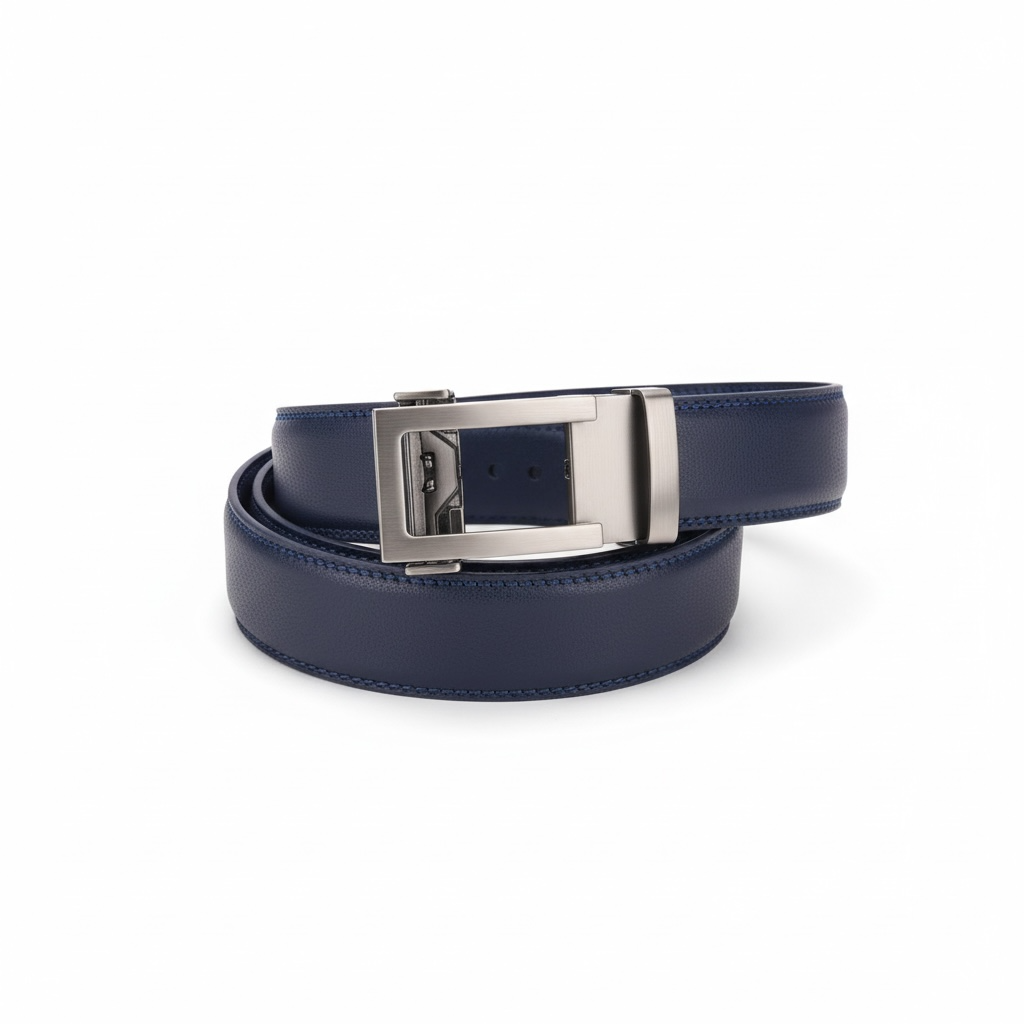 Unisex Automatic Buckle Leather Belt – Classic Business & Casual