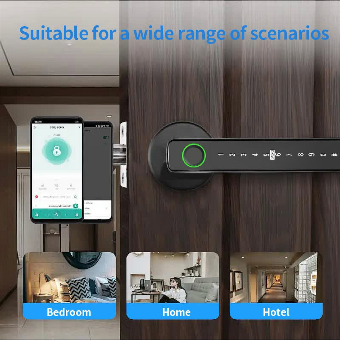 Smart Fingerprint Door Lock for Wooden Doors | Modern Goods Living