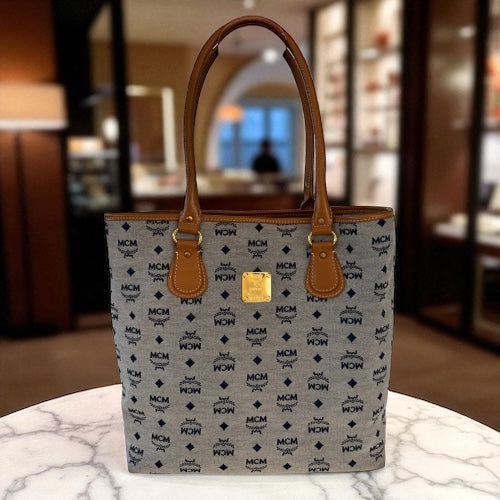 MCM Aren Denim Tote