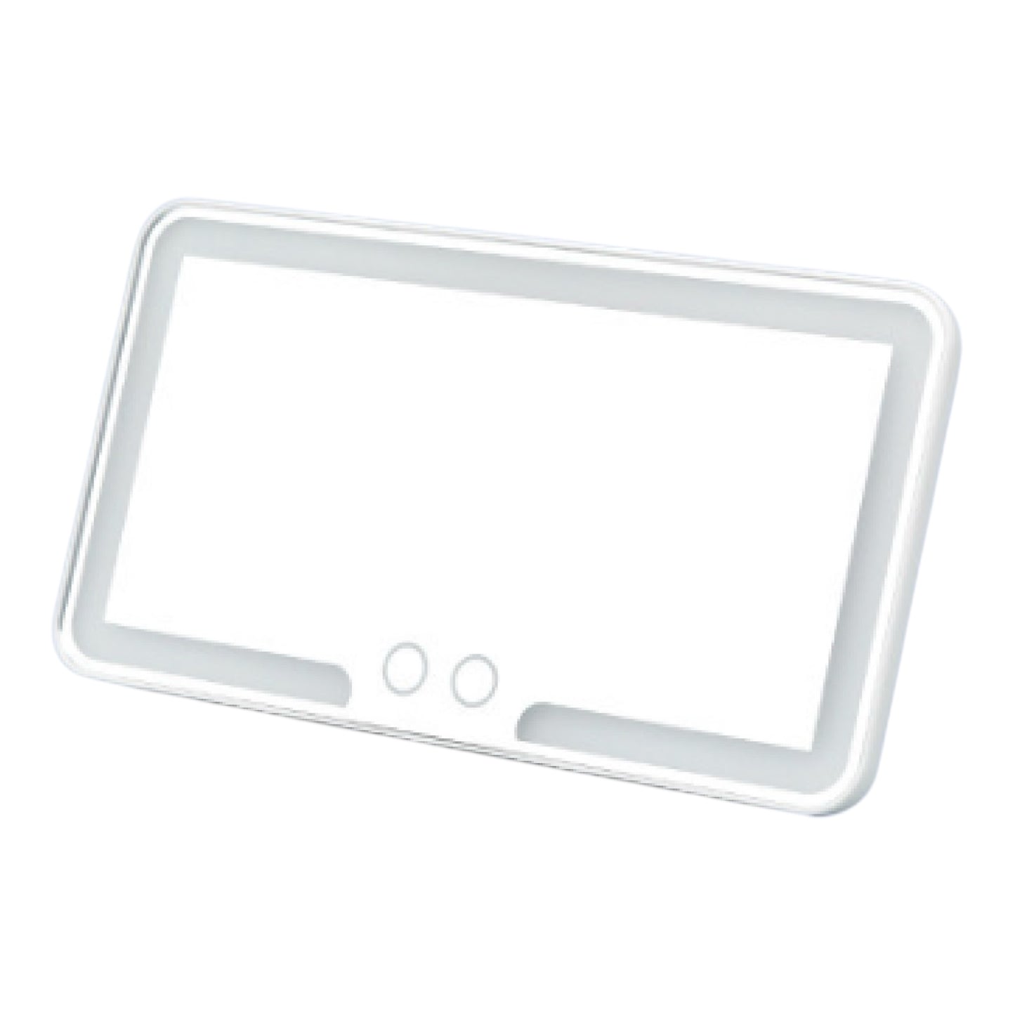 Car Sun Visor LED Makeup Mirror – 3-Color Light, Rechargeable & Clip-On