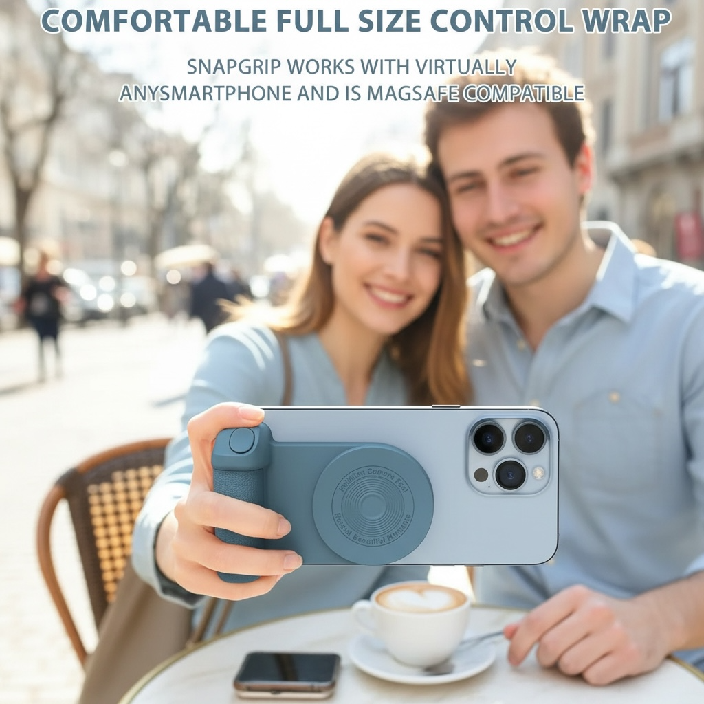 Magnetic Wireless Camera Grip & Phone Stand