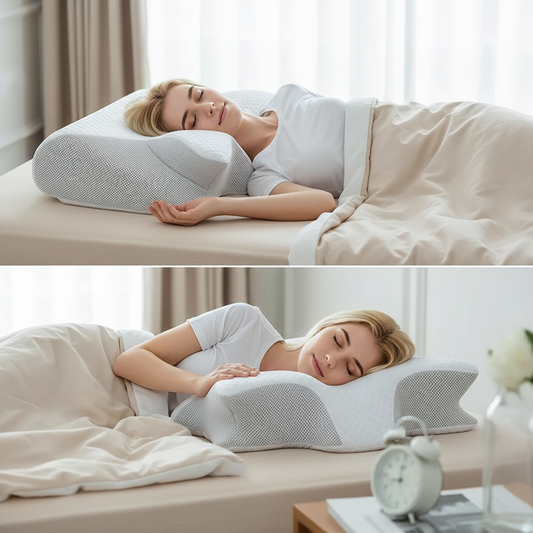 Butterfly Memory Foam Neck Pillow | Ergonomic Cervical Support