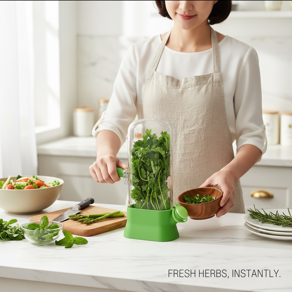 Vegetable Preservation Box – Airtight Herb & Onion Storage Container | Fresh Fridge Organizer
