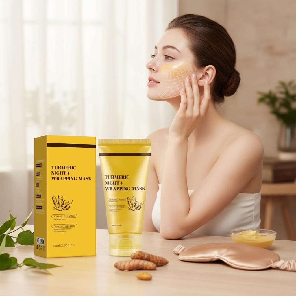 Turmeric Collagen Night Mask with Applicator Brush