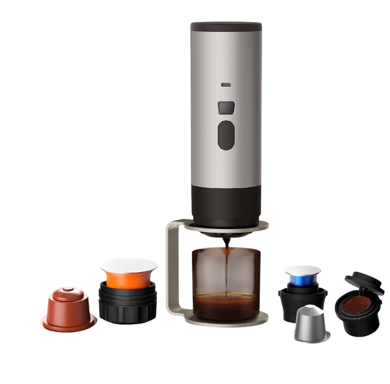 Portable Automatic Espresso Maker – Hot & Cold Brew Travel Coffee Machine