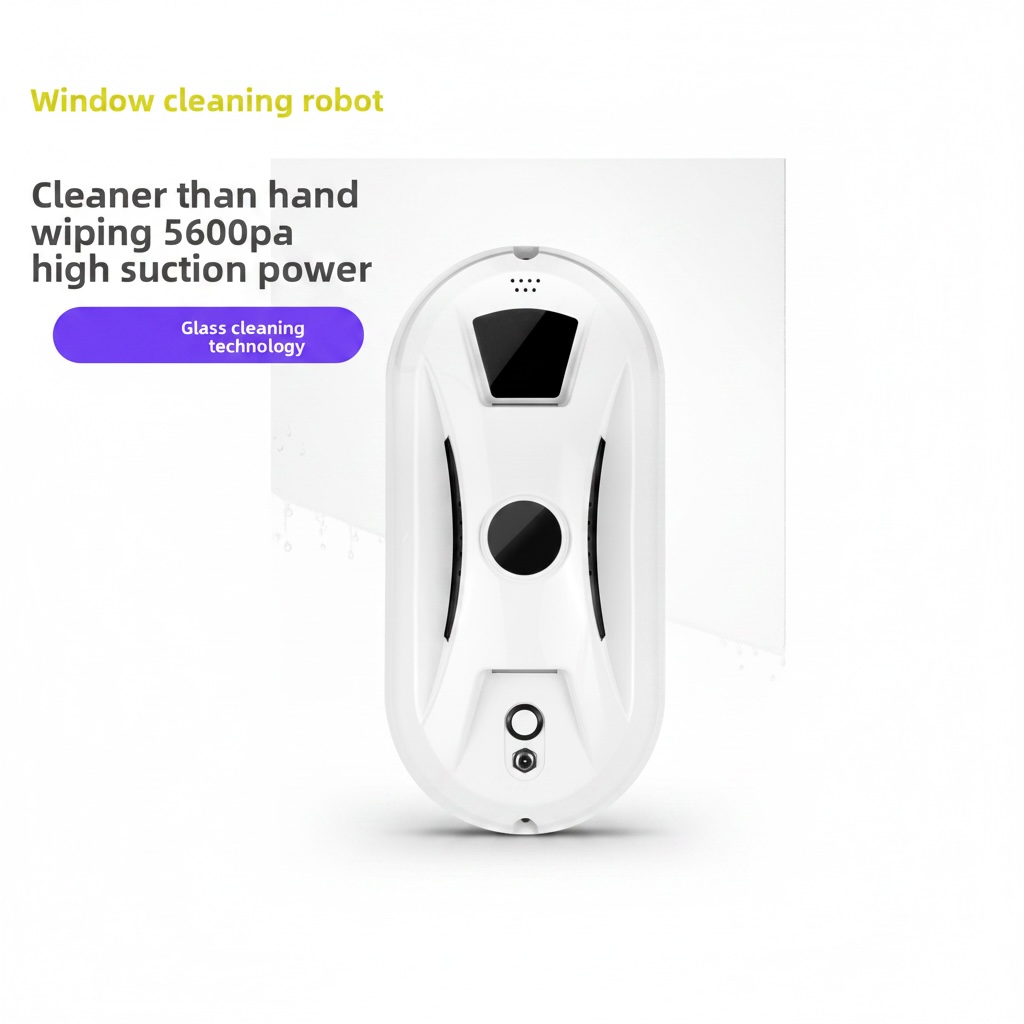 Smart Window Cleaning Robot with Automatic Spray & Suction