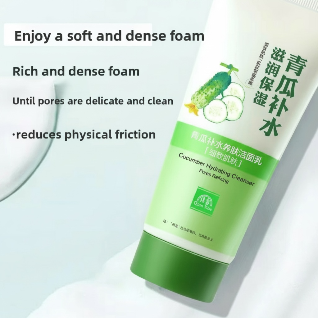 Cucumber Facial Cleanser – Hydrating, Non-Foaming Face Wash for All Skin Types