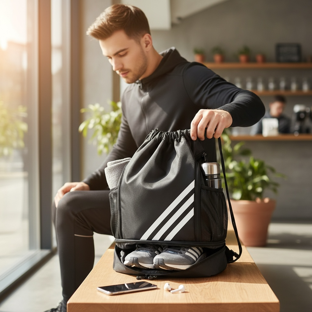 Large Drawstring Storage Bag – Portable Organizer for Home, Gym & Travel