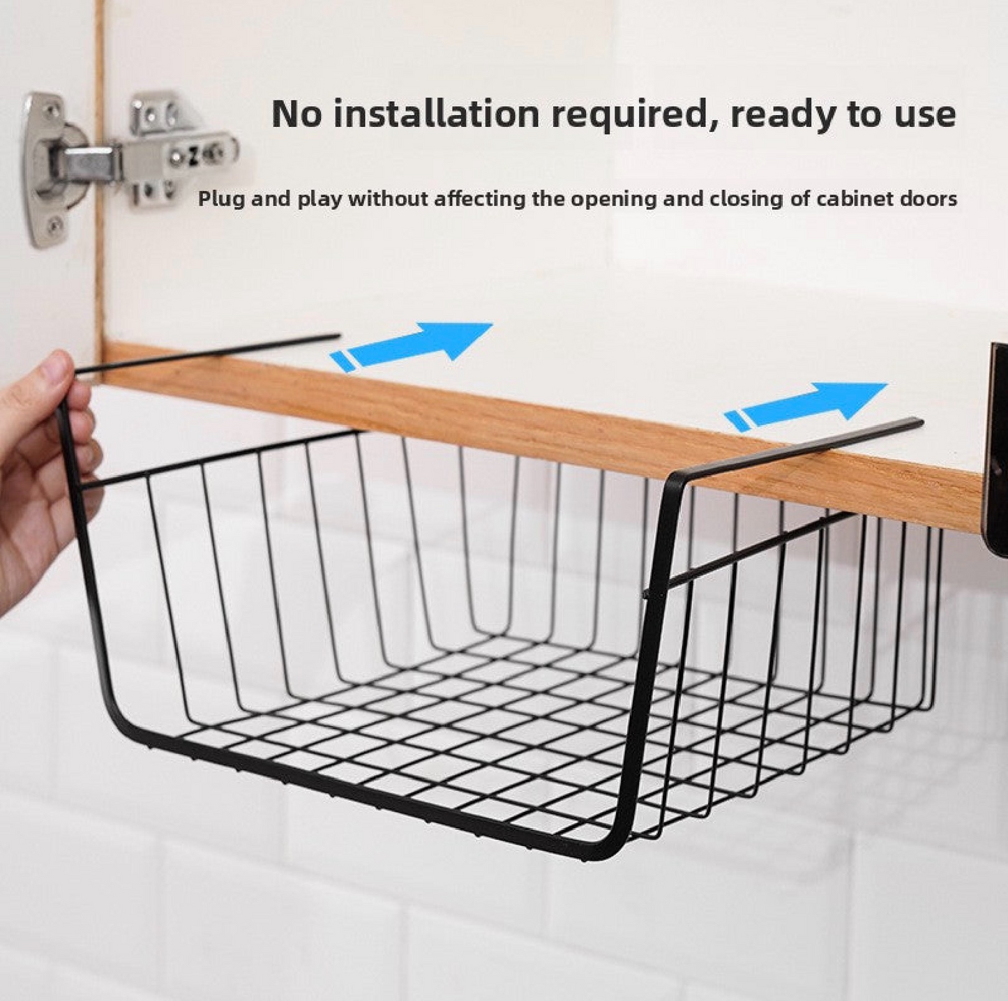 Under-Cabinet Hanging Basket (Stainless Steel)
