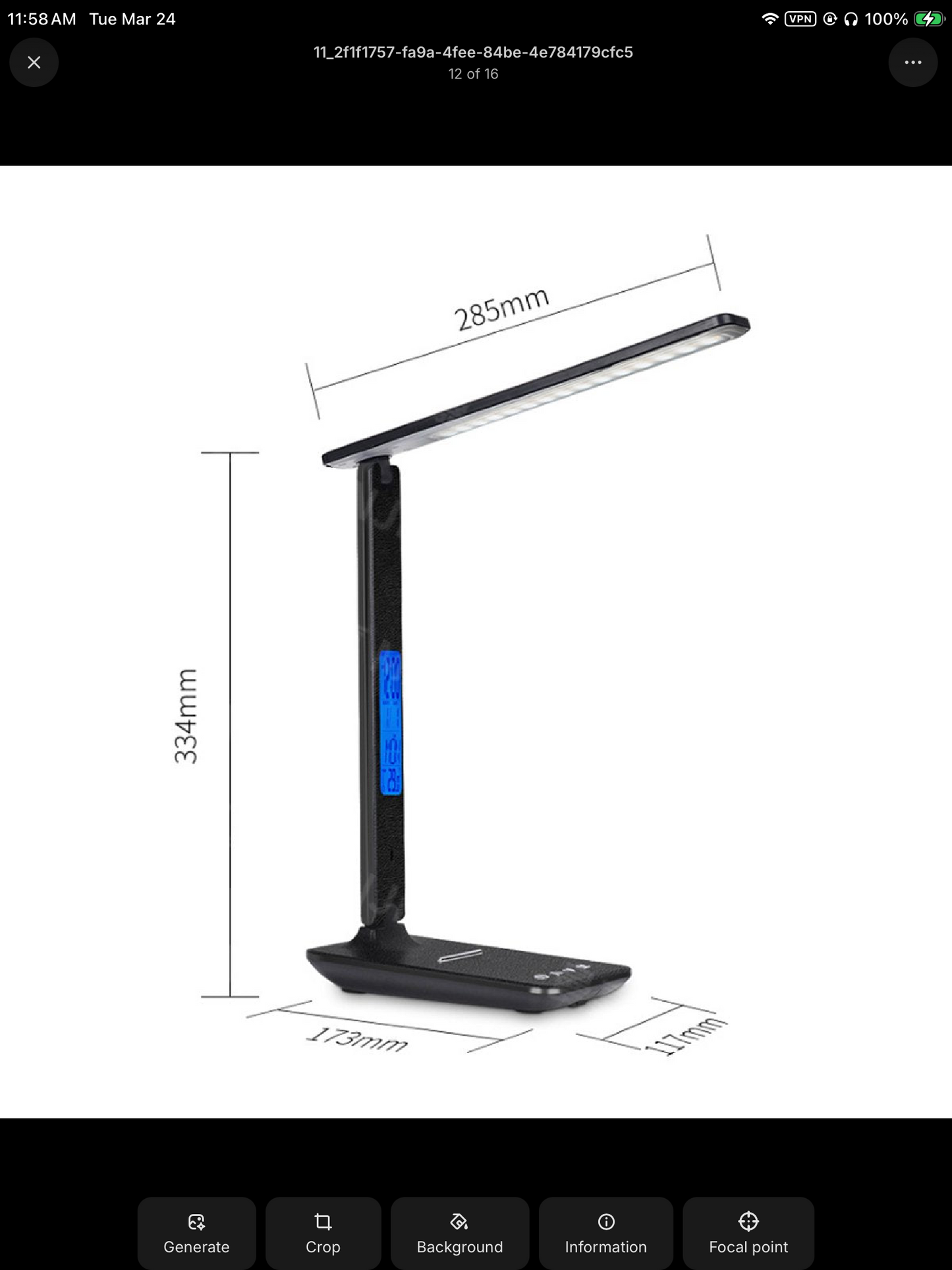 Lamp Plus 3 in 1 Lamp With Phone Charger, Clock And Thermostat