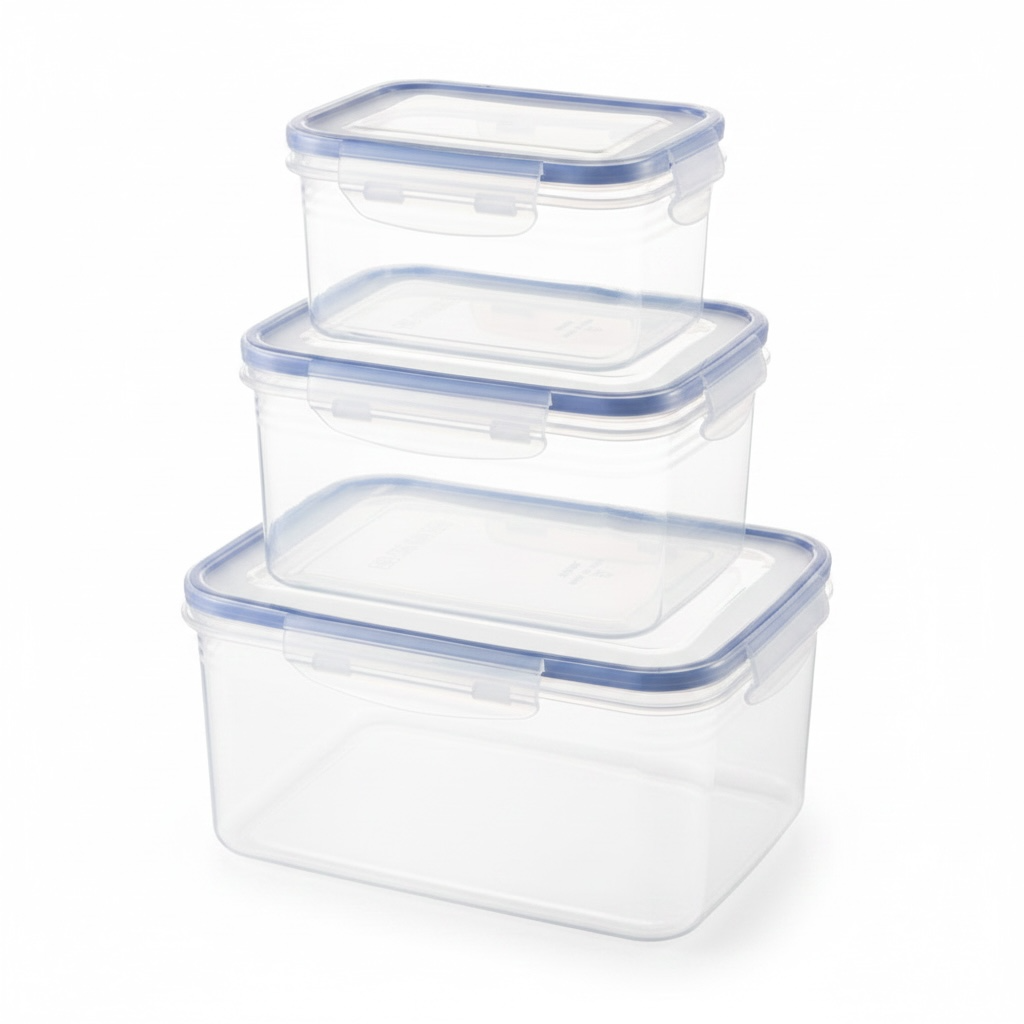 Airtight Food Storage Container 1–2L – Stackable Plastic Fresh-Keeping Box