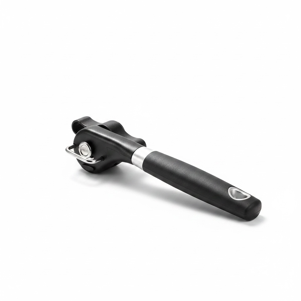 Stainless Steel Can Opener – Smooth DC53 Blade with Comfortable Non-Slip Handle