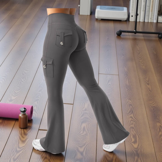 High-Waisted Sports Leggings with Pockets