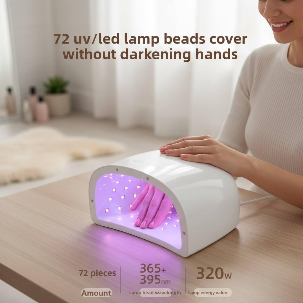 Nail Lamp 320W– Fast Gel Polish Curing Light