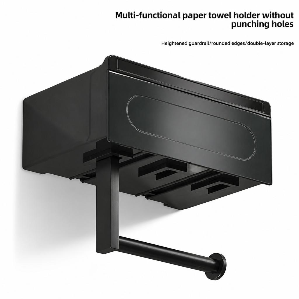 Toilet Paper Holder with Storage Bin – Stainless Steel Wet Wipes Rack