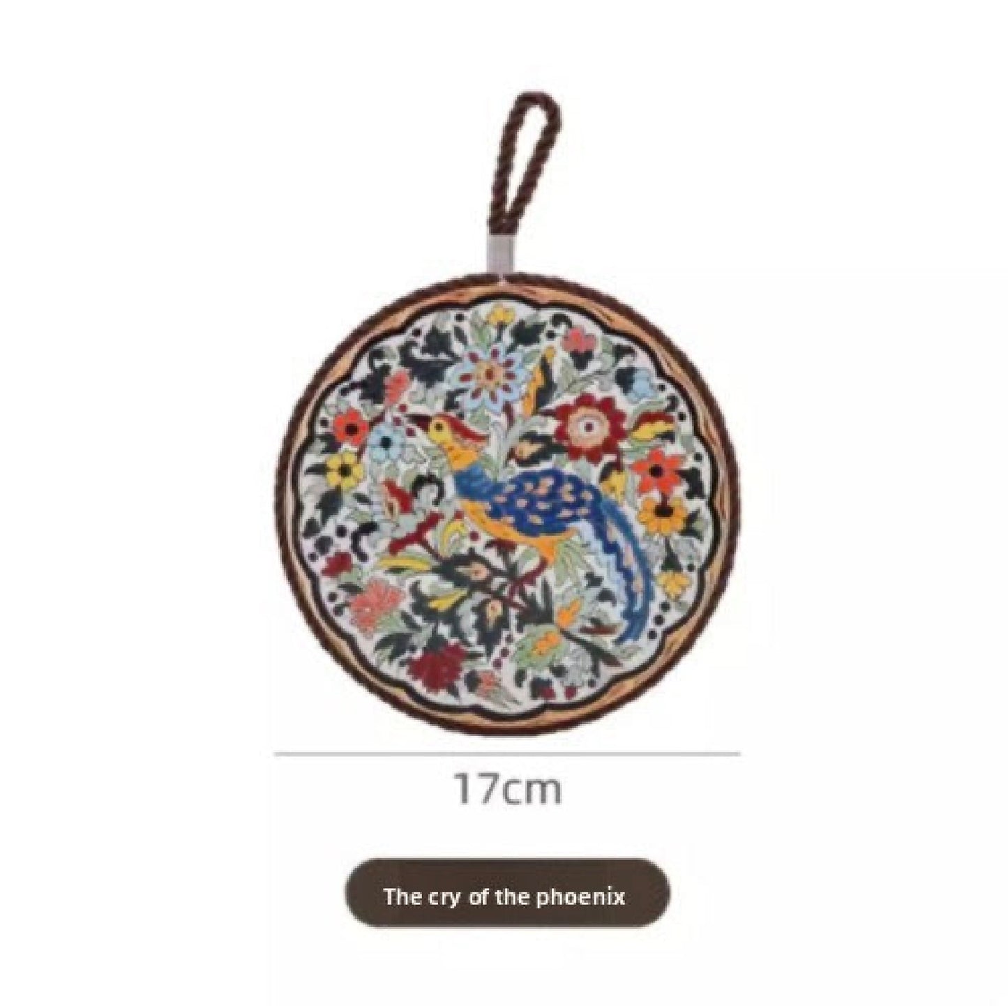 Ceramic Heat-Resistant Trivet Mat – 300°C Table Protector with Non-Slip Cork Base