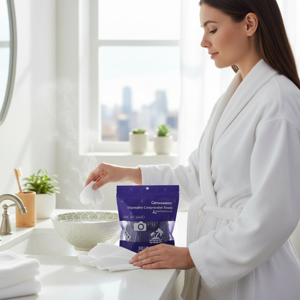 Compressed Travel Towels – Soft Plant Fiber, 30-Pack