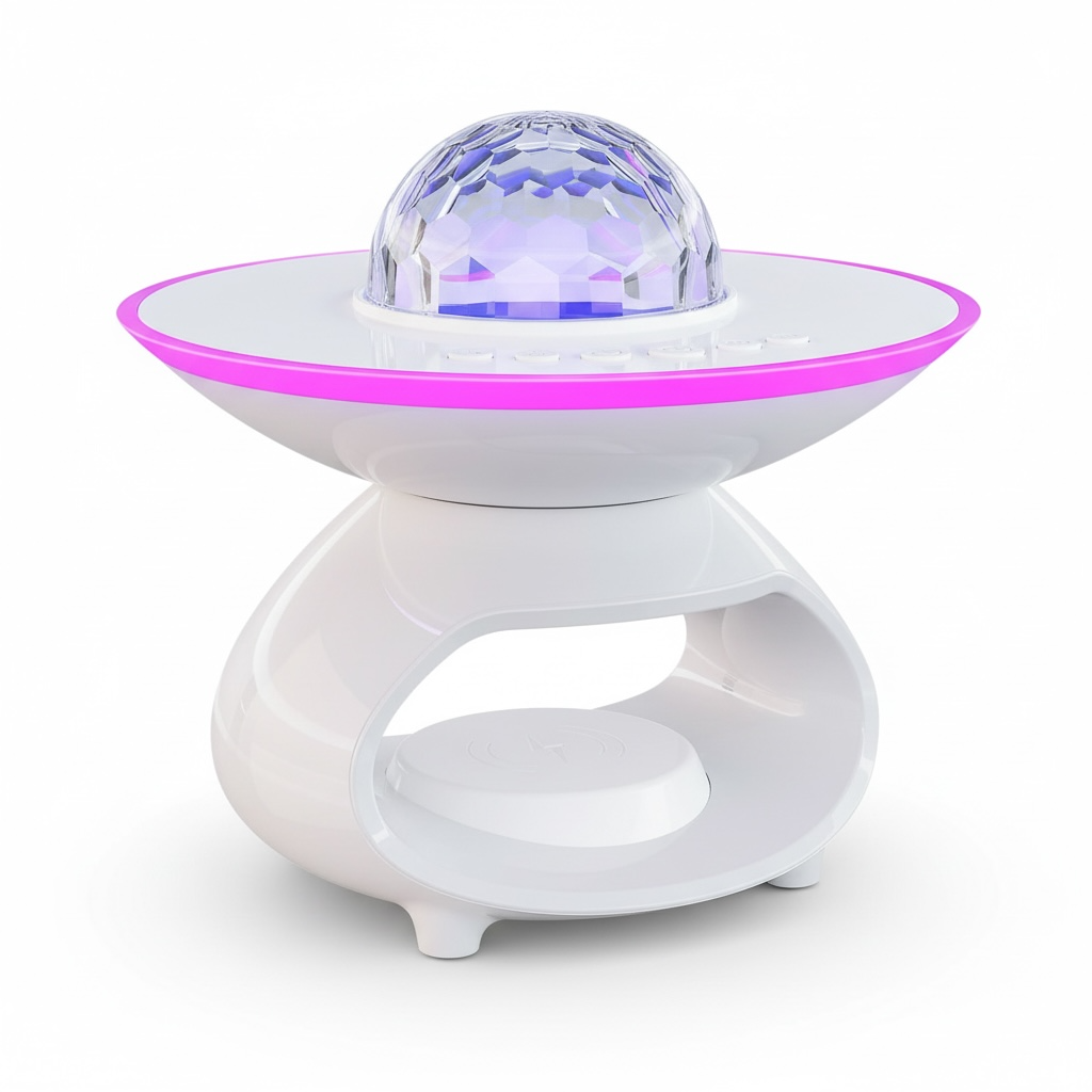 3‑in‑1 Bluetooth Speaker Night Light with Wireless Charging & RGB Ambient Glow