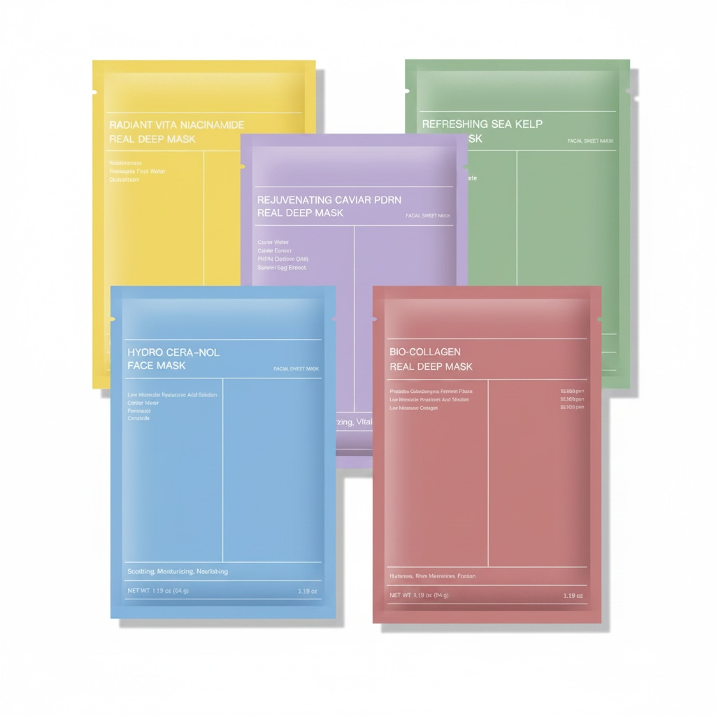 Collagen Hydrogel Facial Mask – Deep Hydration Sheet Mask, Single & Multi-Packs (34g)