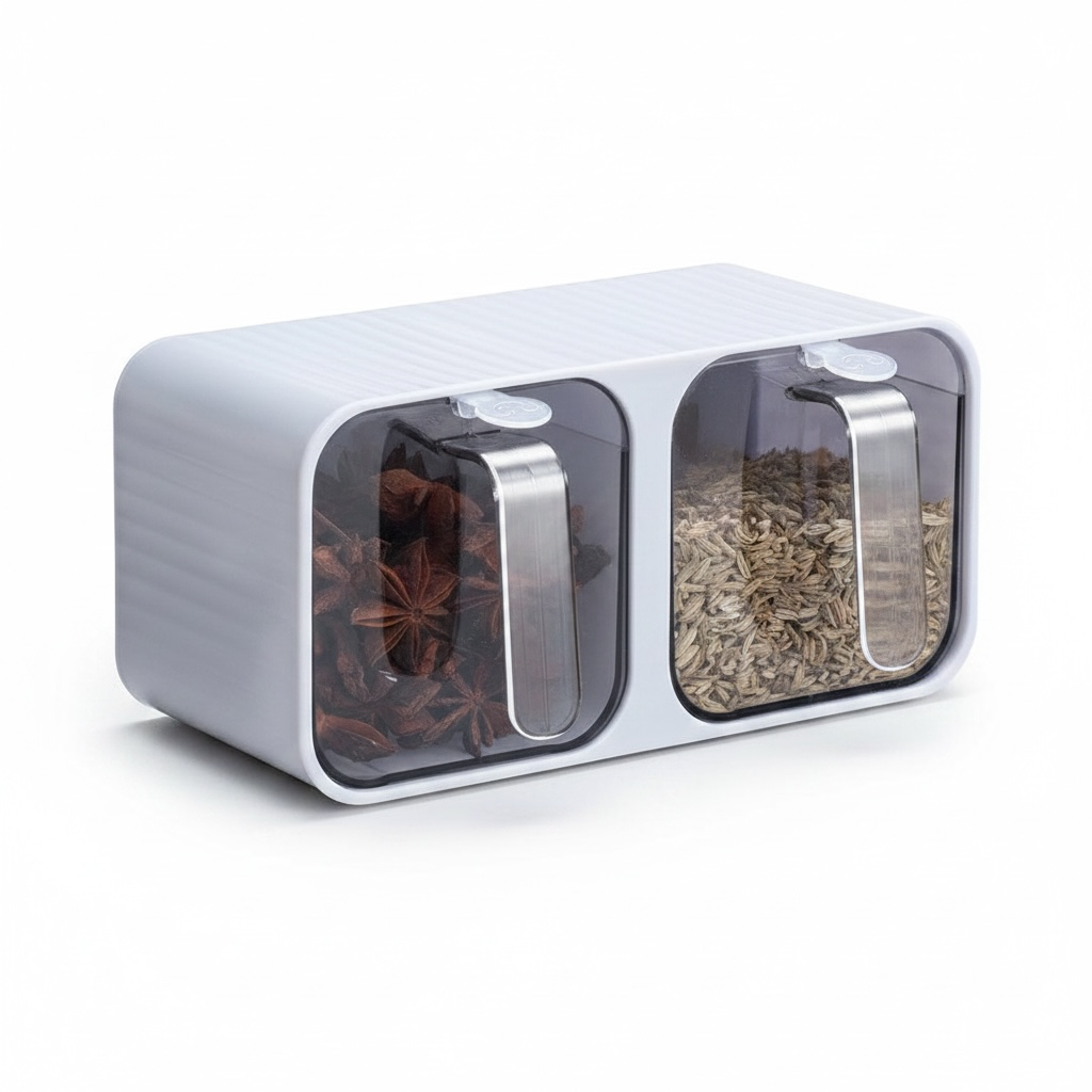 Wall Mounted Spice Rack Drawer – No Drill, Adhesive Storage