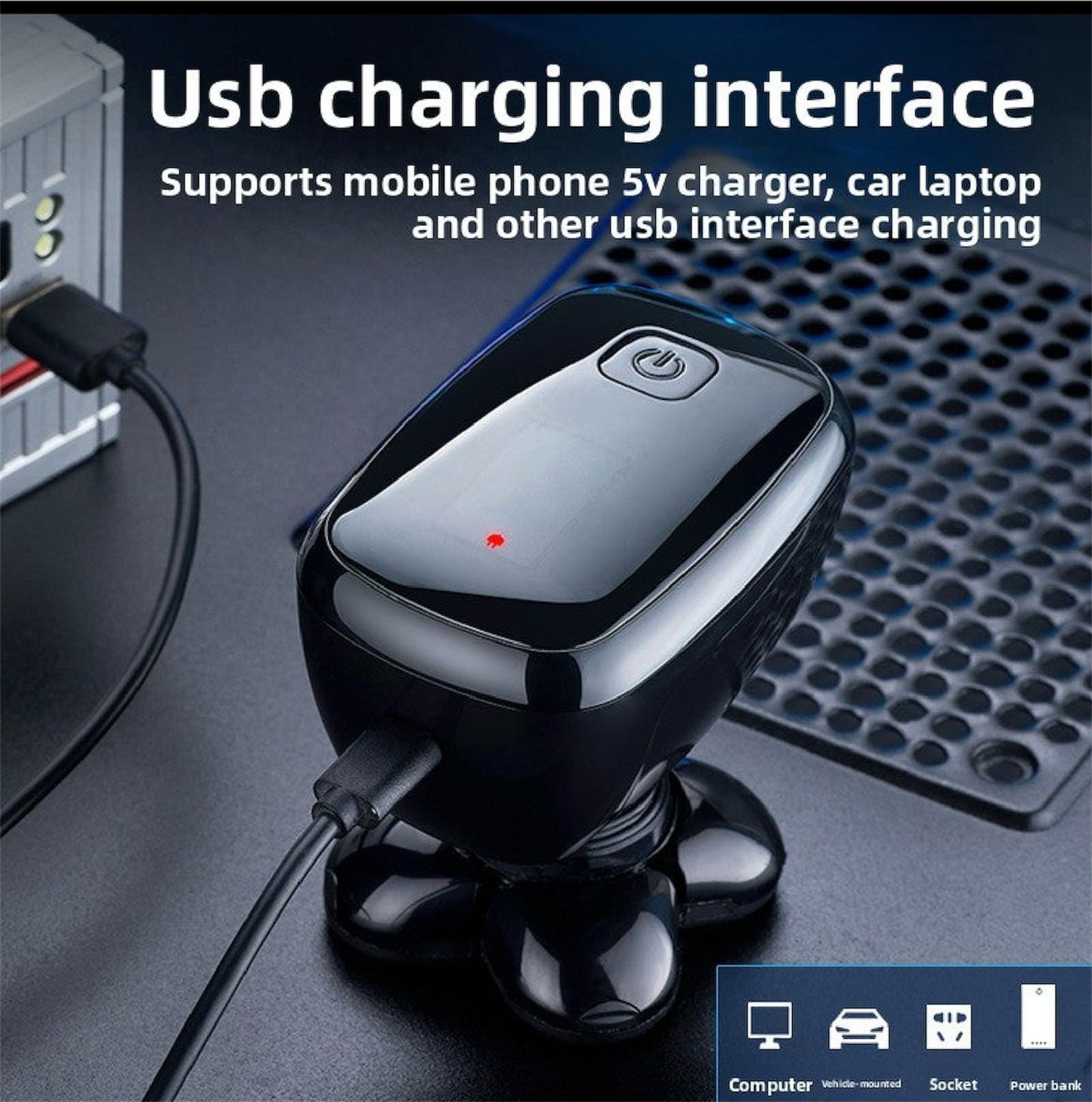 5-in-1 Electric Shaver | Low Noise, USB Charging, Wet/Dry Use