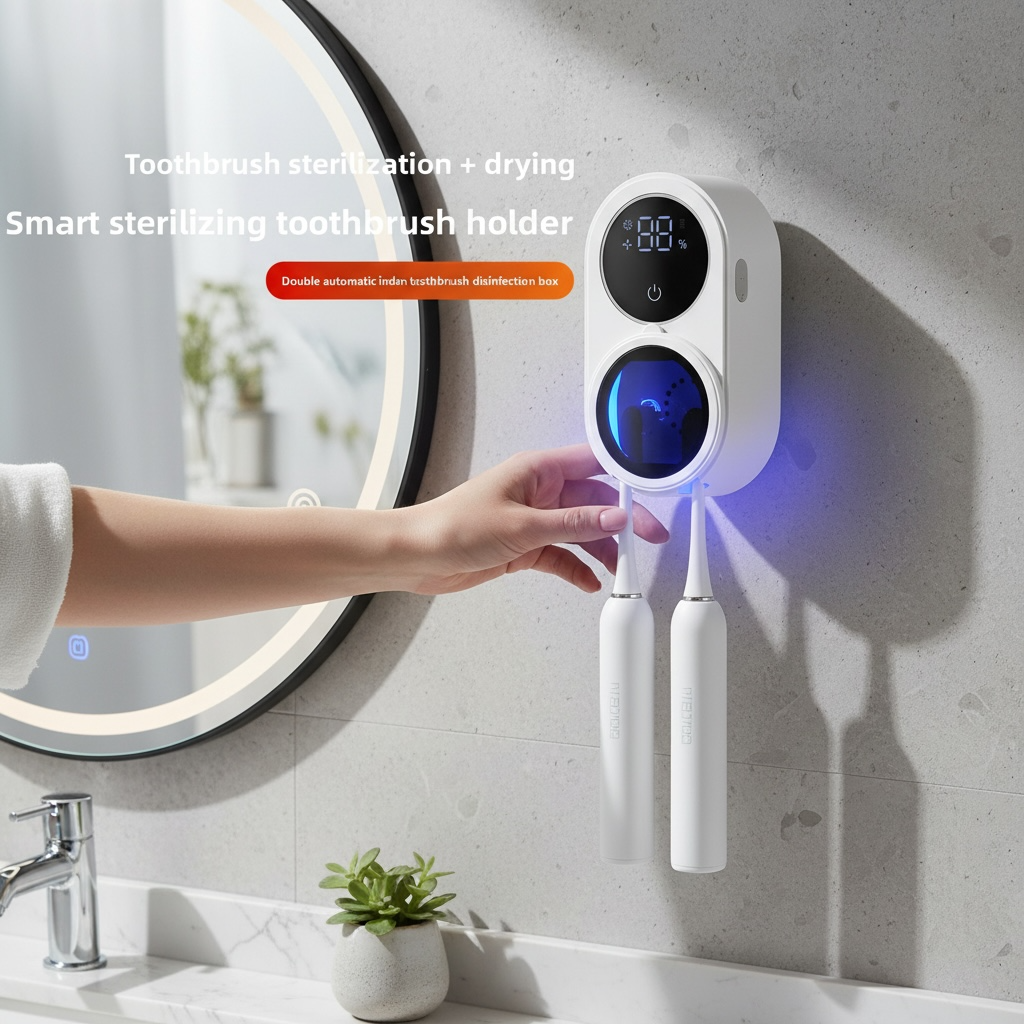 UVC Toothbrush Sanitizer for 2 Brushes | Modern Goods Living