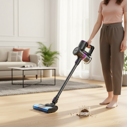 Cordless Handheld Vacuum & Mop | Powerful 40,000Pa Suction, Quiet & Portable
