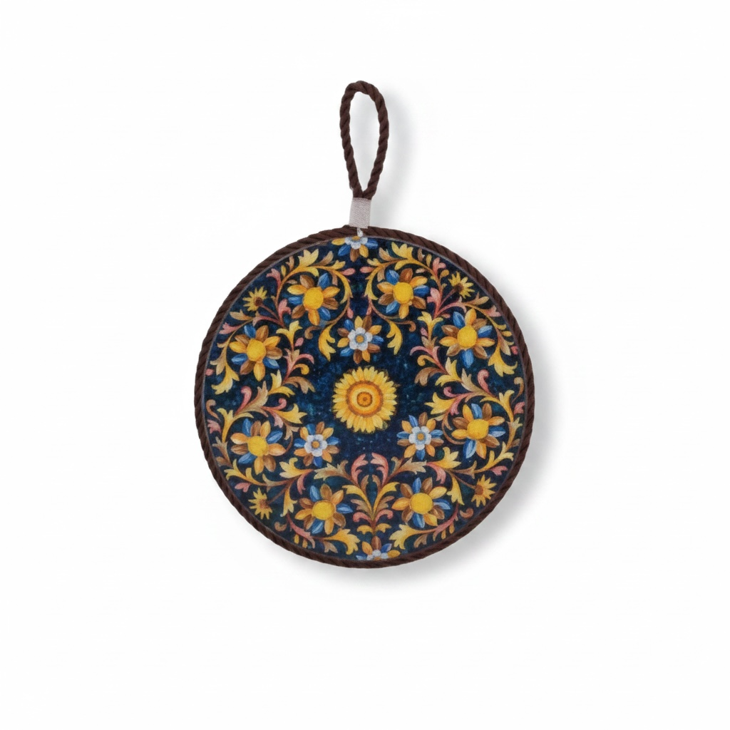 Ceramic Heat-Resistant Trivet Mat – 300°C Table Protector with Non-Slip Cork Base