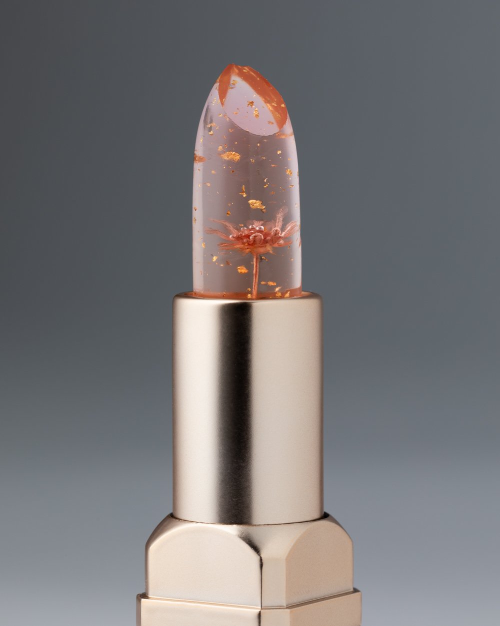 Bloom & Glow: Color-Changing Crystal Flower Jelly Lipstick