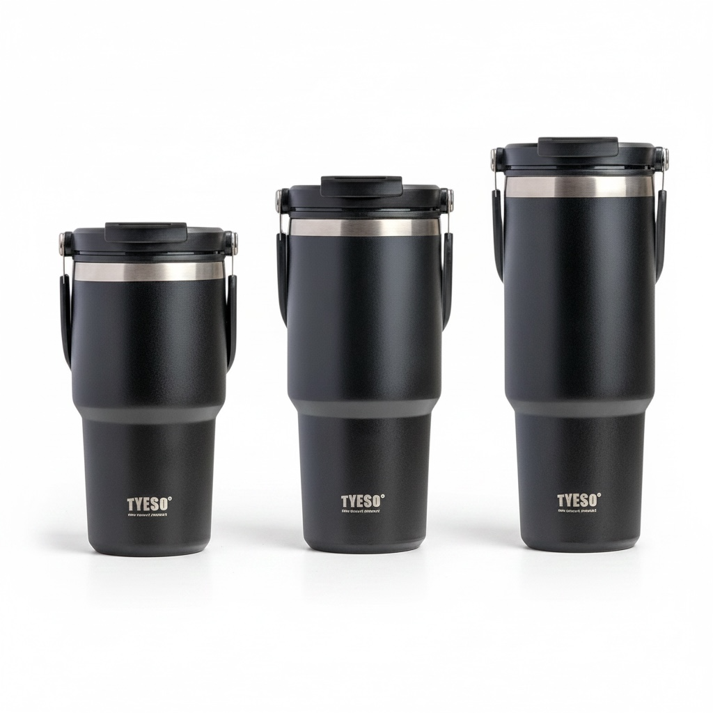 Stainless Steel Insulated Tumbler with Straw | 600ml & 1200ml Leak-Proof Travel Cup