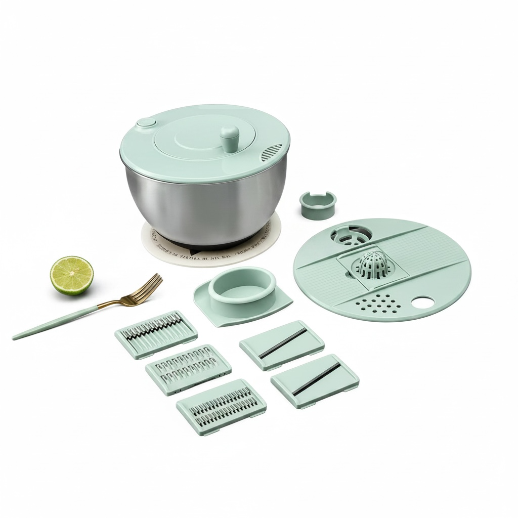 Vegetable Cutter & Salad Spinner 5L – Multifunctional Vegetable Dehydrator | Modern Goods Living