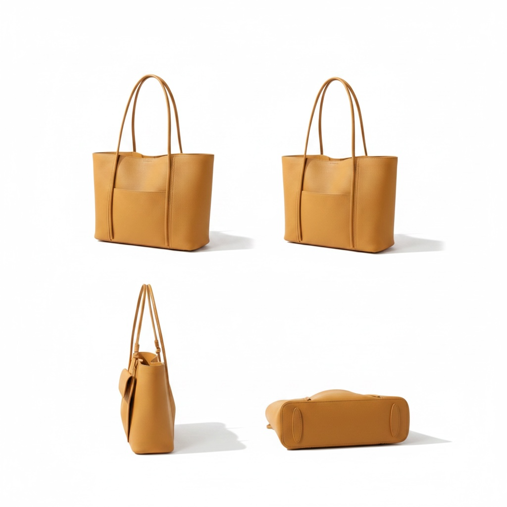 Premium Togo Leather Tote Bag – Large Capacity Shoulder Bag for Women, Soft Cowhide Handbag