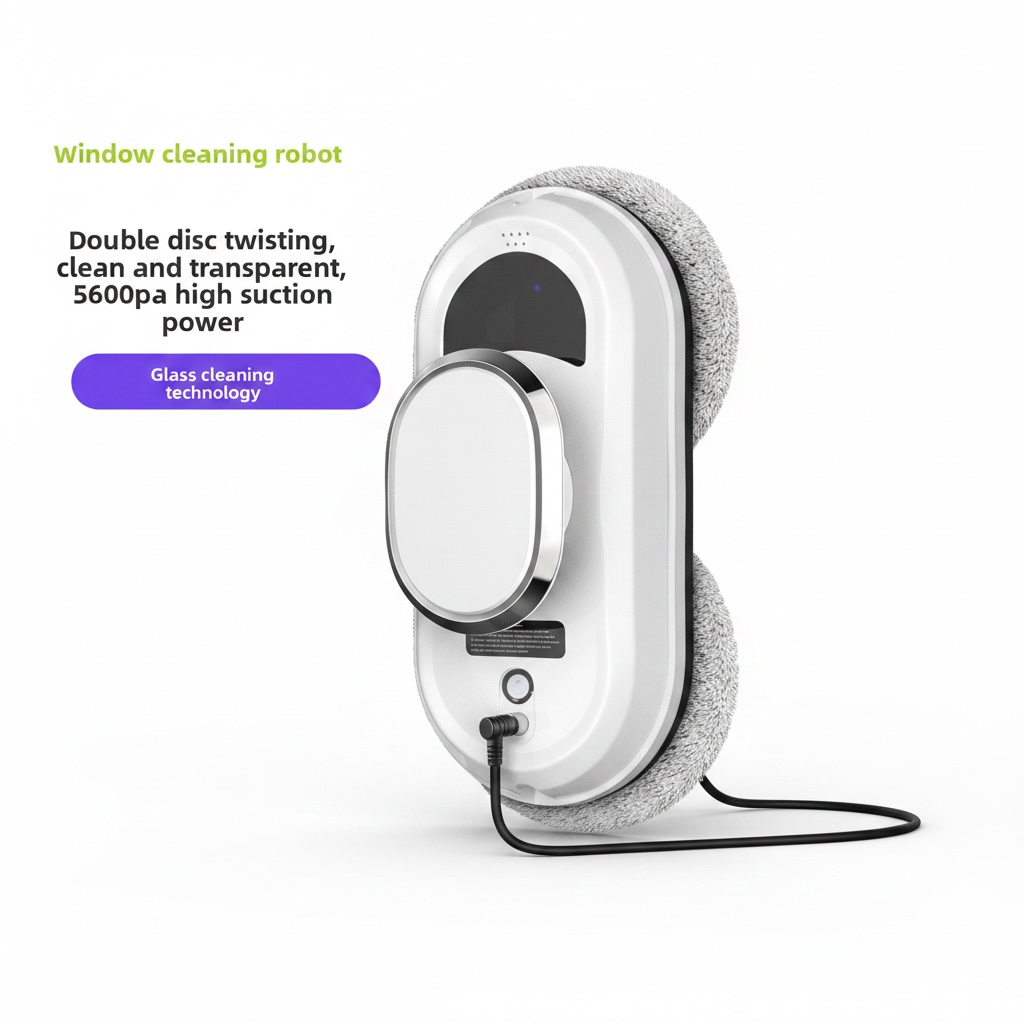 Smart Window Cleaning Robot with Automatic Spray & Suction