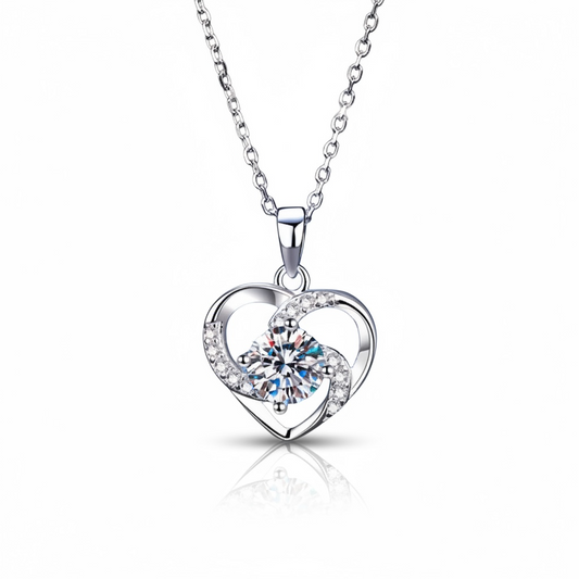 925 Sterling Silver Zircon Necklace – Adjustable Dainty Chain