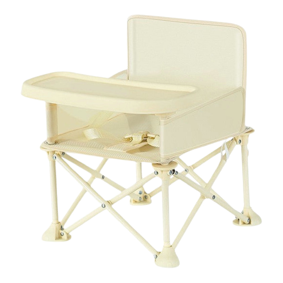 Portable Baby Beach & Dining Chair with Umbrella | Foldable Metal Kids Chair