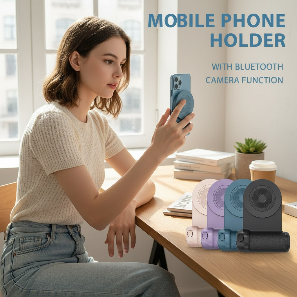 Magnetic Wireless Camera Grip & Phone Stand