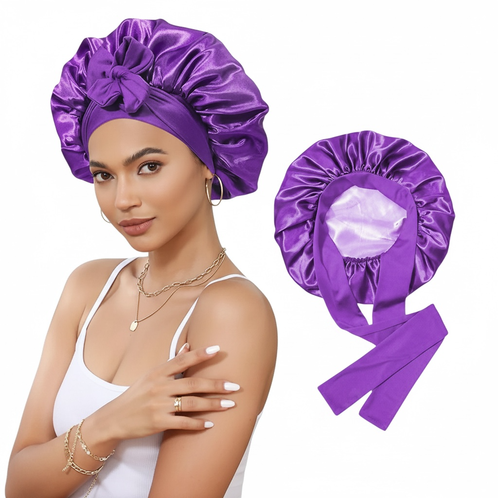 Women's Double Layer Stretch Nightcap