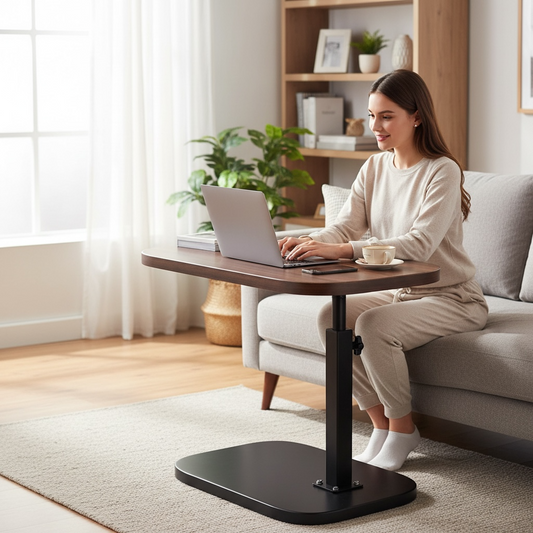 Multifunctional Height-Adjustable Bedside Table