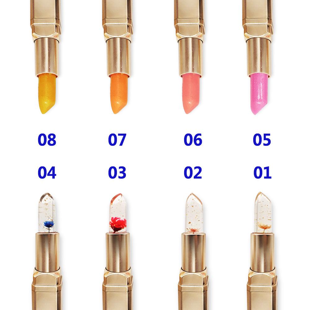 Bloom & Glow: Color-Changing Crystal Flower Jelly Lipstick