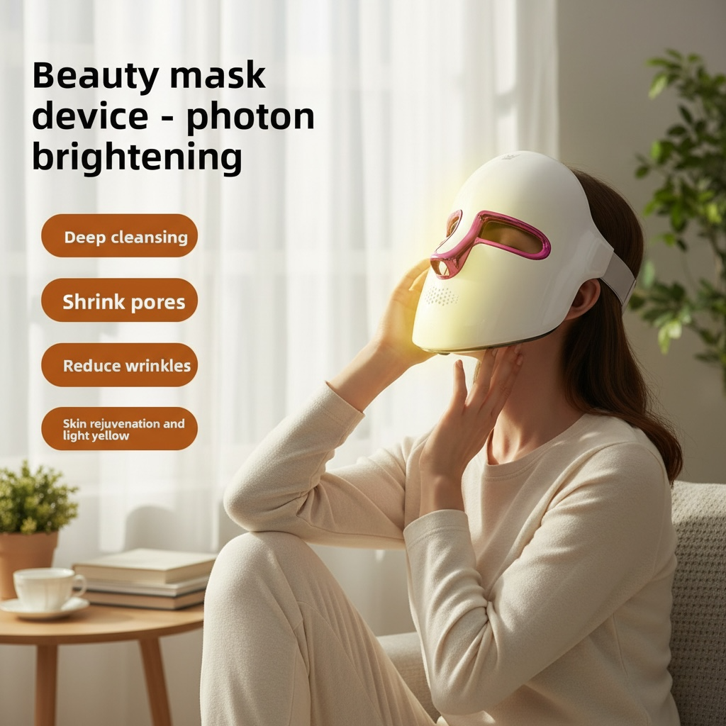 LED Light Therapy Face Mask – Rechargeable Photon Skin Rejuvenation Device | Modern Goods Living