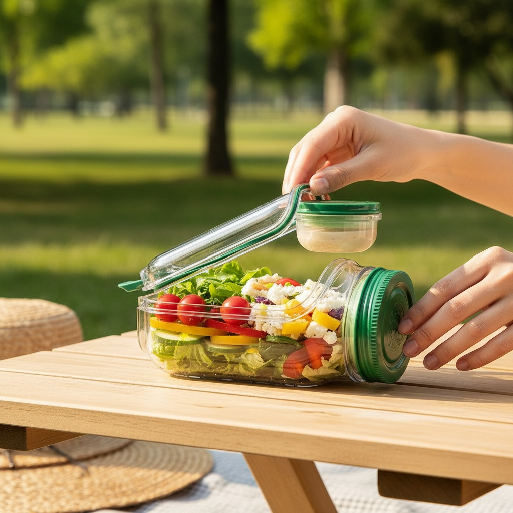 Salad Pod Container | Portable Meal Prep Bowl | Modern Goods Living