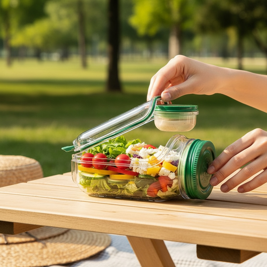 Salad Pod Container | Portable Meal Prep Bowl | Modern Goods Living