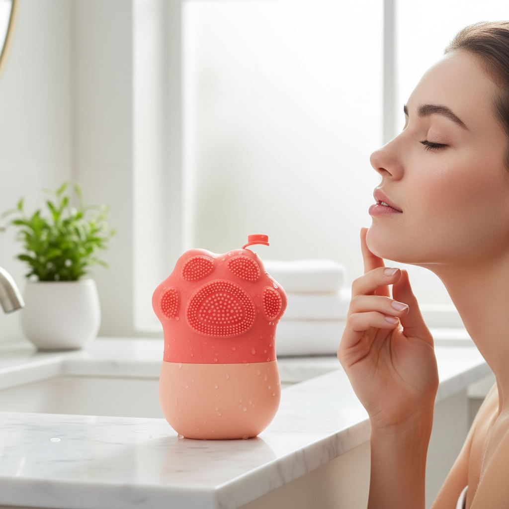 Cat Paw Facial Ice Roller & Massager Set