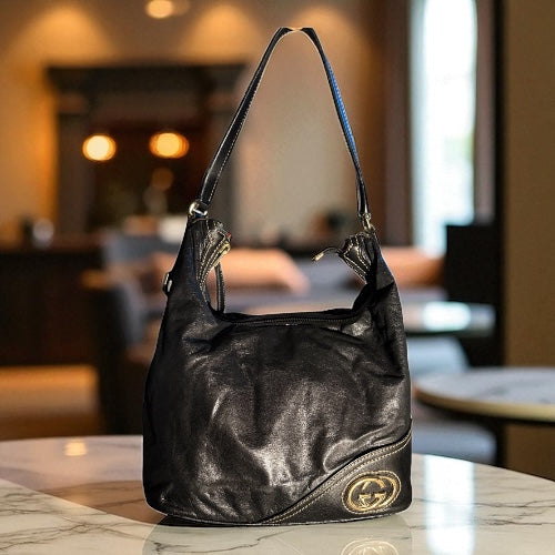 Gucci Britt Leather Hobo